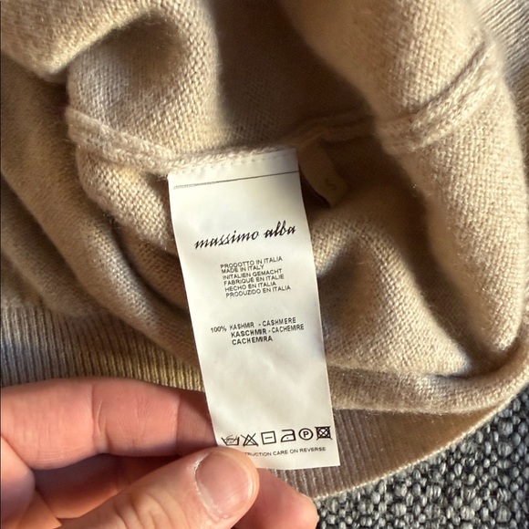 Massimo Alba 100% Cashmere Men’s Tan Sweater - Picture 5 of 5